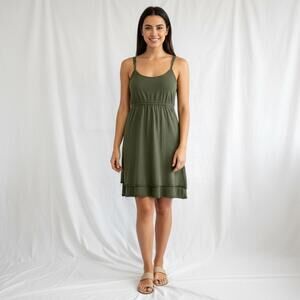 The North Face Olive Green Cotton Dress XS